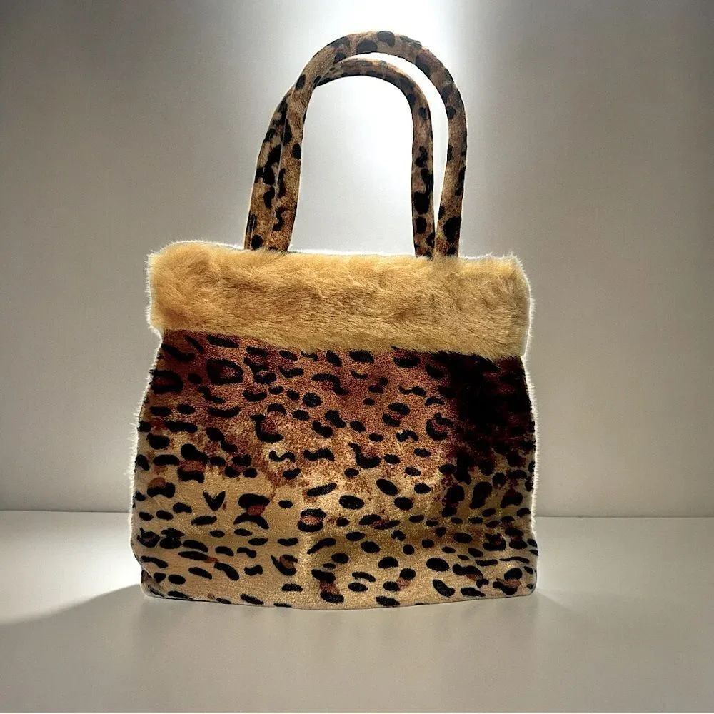 Mini Bag l Mini Purse, Animal Print l Double-Handle l Zip top l New